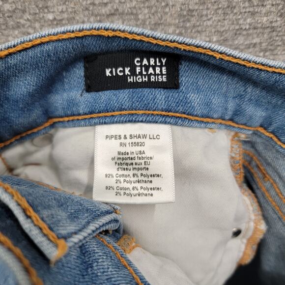 VERONICA BEARD CARLY KICK FLARE HIGH RISE JEANS, SIZE 27 - Picture 7 of 10